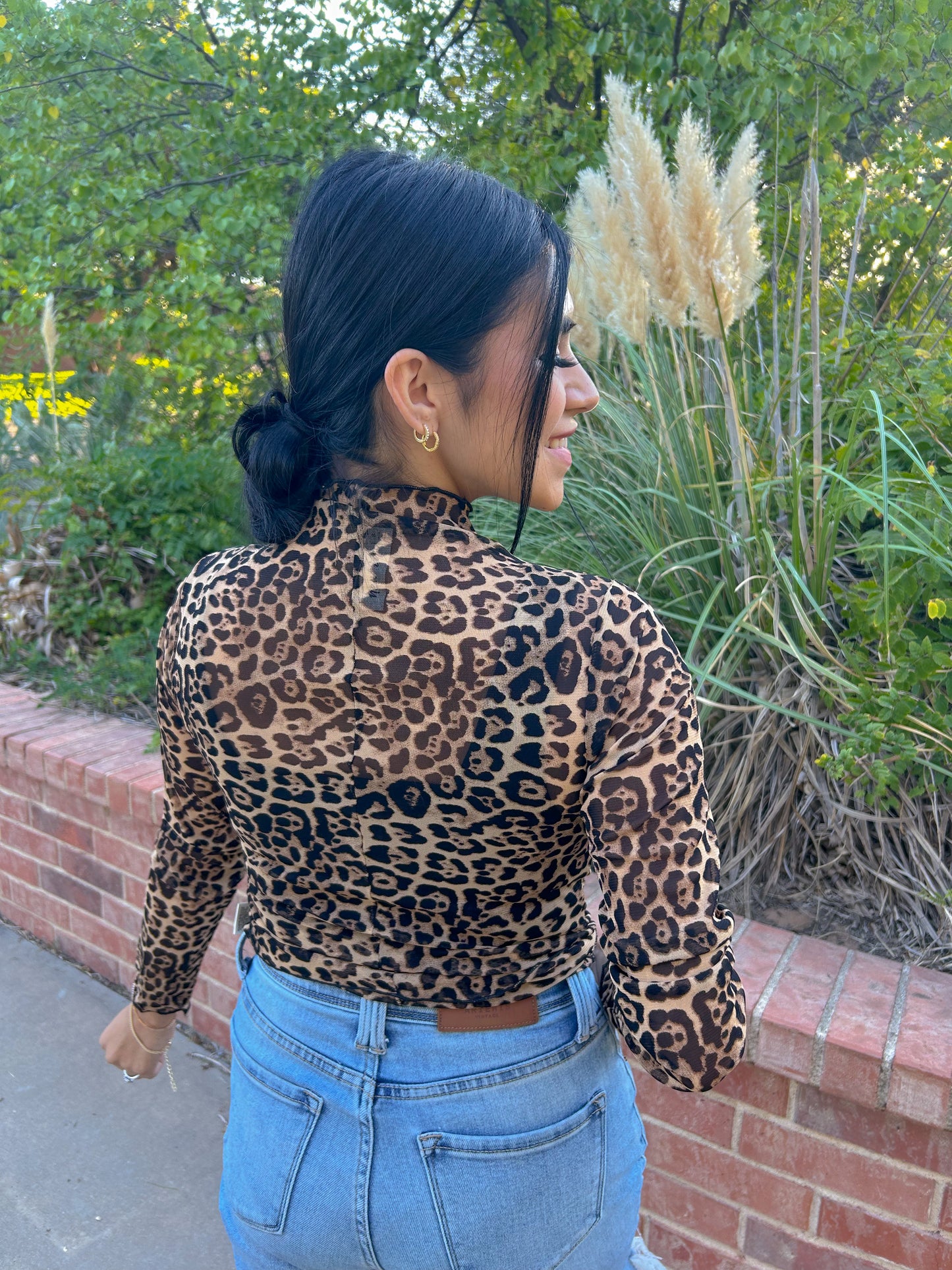 Leopard Layering Top