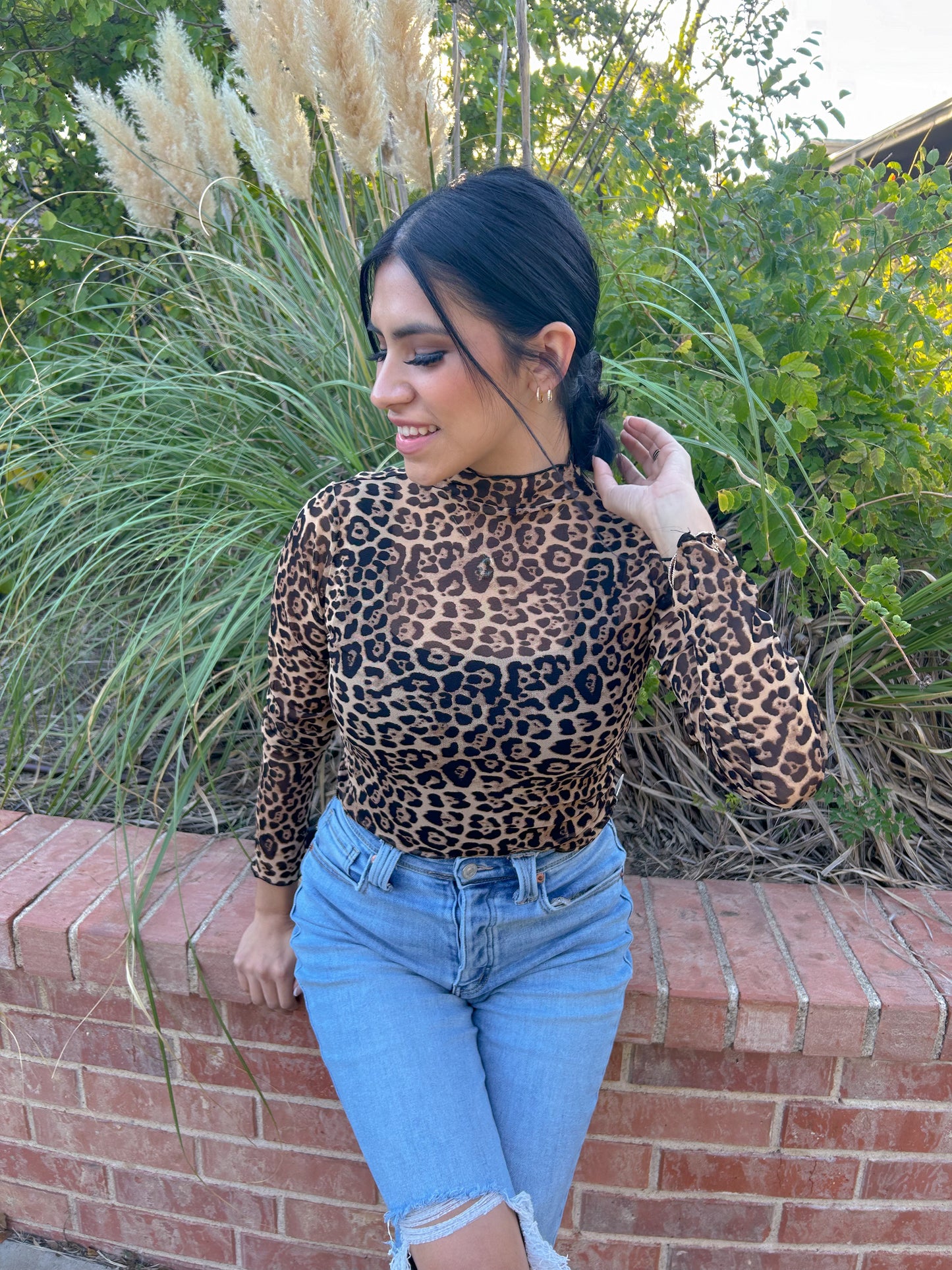 Leopard Layering Top